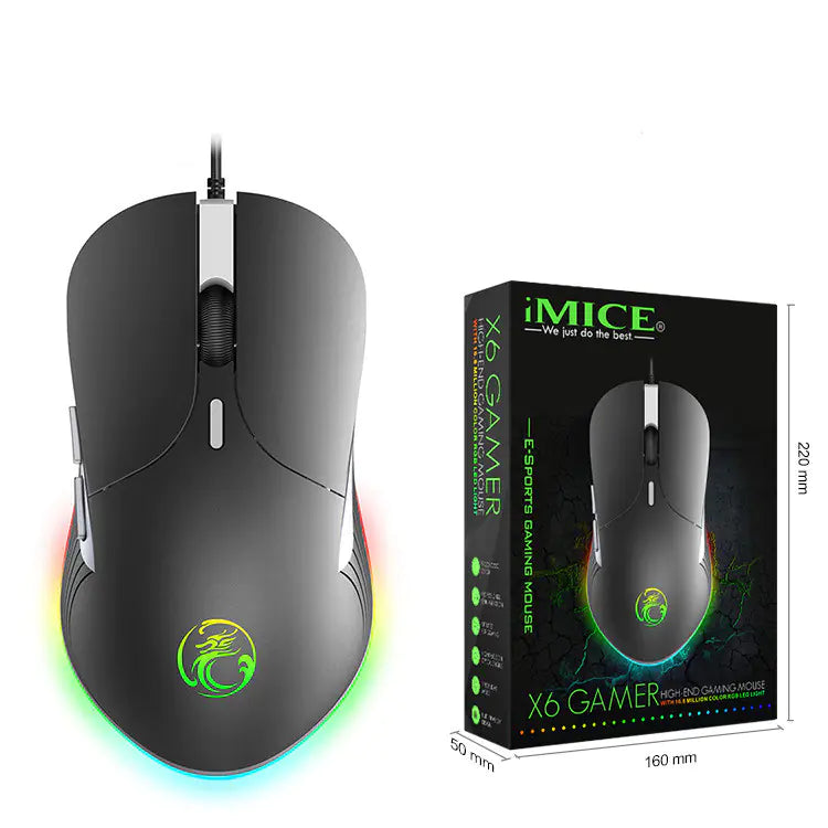 X6 Pro Wired RGB Gaming Mouse