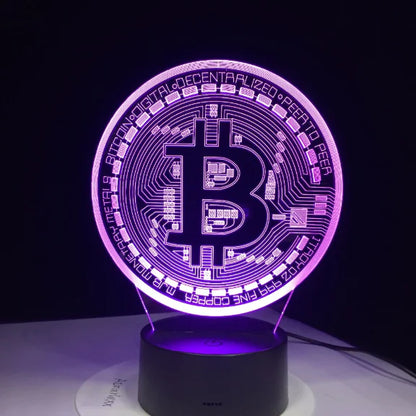 3D Colorful Touch Night Light