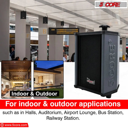 5Core 100W Stereo In-Wall Outdoor Speakers