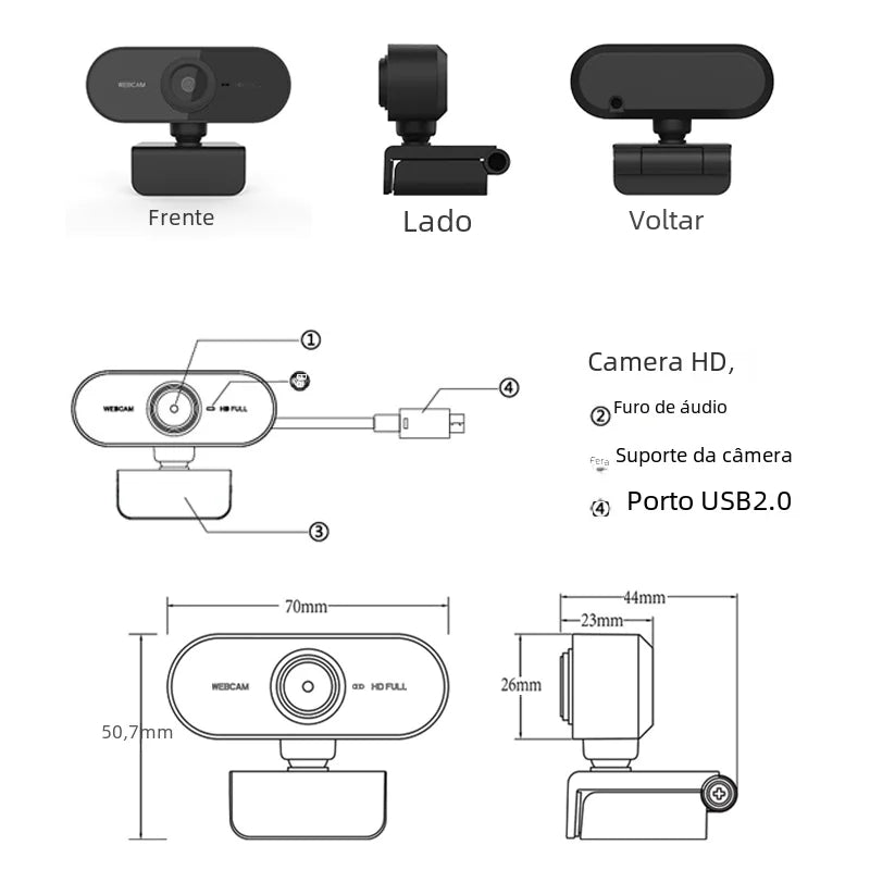 ClearView 2K USB Webcam