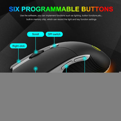 X6 Pro Wired RGB Gaming Mouse