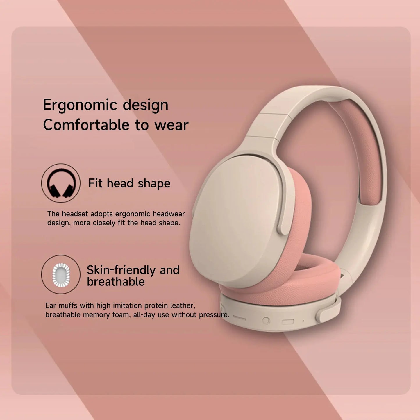 PocketFold Bluetooth 5.1 Noise-Canceling Headphones