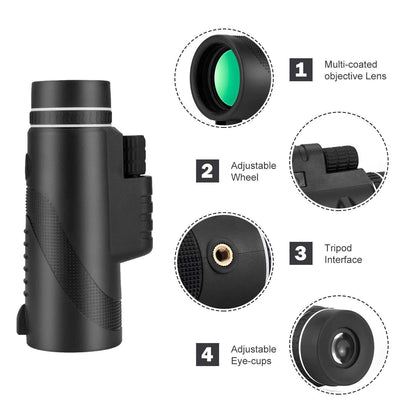 HD Vision Telescope with Phone Adapter